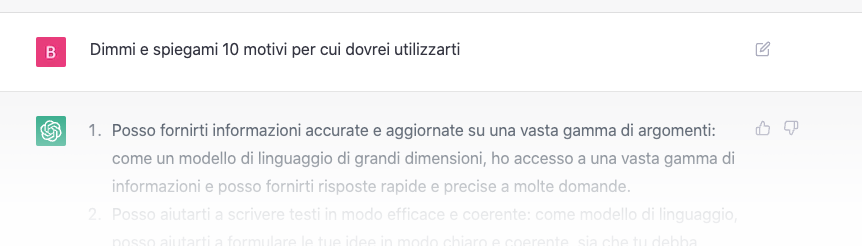 10 motivi per cui utilizzare ChatGPT